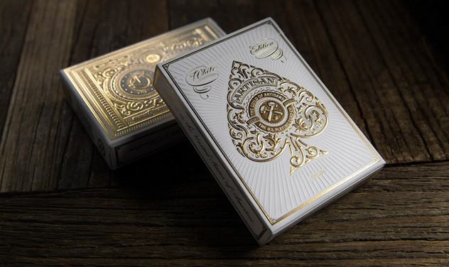 White Artisan Playing Cards